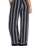 Stylish Stripes High Waist Pants