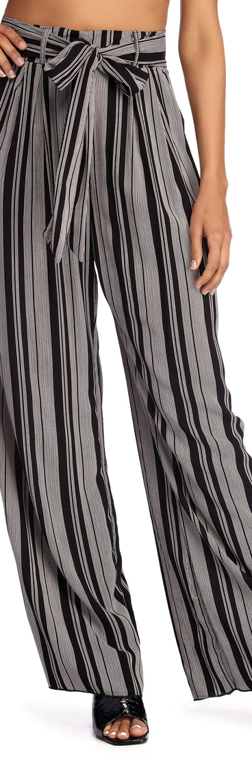 Just Your Stripe Wide Leg Pants provides a stylish start to creating your best summer outfits of the season with on-trend details for 2023!