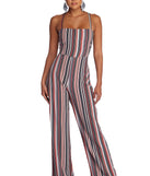 Keep It Striped Jumpsuit will help you dress the part in stylish holiday party attire, an outfit for a New Year’s Eve party, & dressy or cocktail attire for any event.