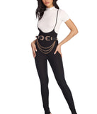 Suspender The Time Skinny Pants will help you dress the part in stylish holiday party attire, an outfit for a New Year’s Eve party, & dressy or cocktail attire for any event.