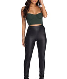 Coated Faux Leather Skinny Pants for 2022 festival outfits, festival dress, outfits for raves, concert outfits, and/or club outfits