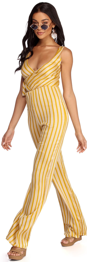Tied To Tribal Stripes Jumpsuit for 2022 festival outfits, festival dress, outfits for raves, concert outfits, and/or club outfits