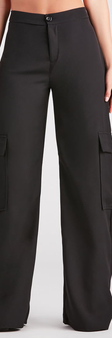 Keep It Cool Wide-Leg Cargo Trouser Pants provides a stylish start to creating your best summer outfits of the season with on-trend details for 2023!