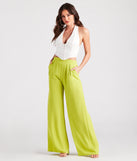 Weekend Chic High Waist Wide-Leg Pants provides a stylish start to creating your best summer outfits of the season with on-trend details for 2023!