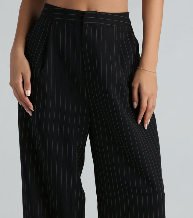 Iconic Vibes Pinstripe Trouser Pants | Windsor