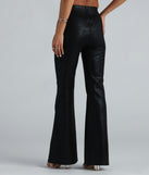 Enticing Edge Snake Print Flare Pants