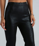 Enticing Edge Snake Print Flare Pants