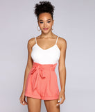 Effortlessly Chic Paper Bag Romper will help you dress the part in stylish holiday party attire, an outfit for a New Year’s Eve party, & dressy or cocktail attire for any event.