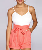 Effortlessly Chic Paper Bag Romper for 2022 festival outfits, festival dress, outfits for raves, concert outfits, and/or club outfits