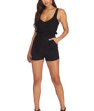 Flirt Alert Tie Waist Romper is the perfect Homecoming look pick with on-trend details to make the 2023 HOCO dance your most memorable event yet!