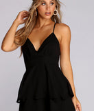 Three Cheers Tiered Romper will help you dress the part in stylish holiday party attire, an outfit for a New Year’s Eve party, & dressy or cocktail attire for any event.