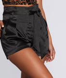 Satin Paper Bag Dress Shorts for 2022 festival outfits, festival dress, outfits for raves, concert outfits, and/or club outfits