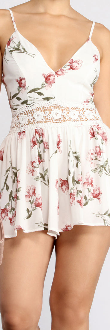 Spring Ready Crochet Romper provides a stylish start to creating your best summer outfits of the season with on-trend details for 2023!