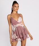 Floral Chiffon Skater Romper will help you dress the part in stylish holiday party attire, an outfit for a New Year’s Eve party, & dressy or cocktail attire for any event.