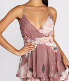 Floral Chiffon Skater Romper is the perfect Homecoming look pick with on-trend details to make the 2023 HOCO dance your most memorable event yet!