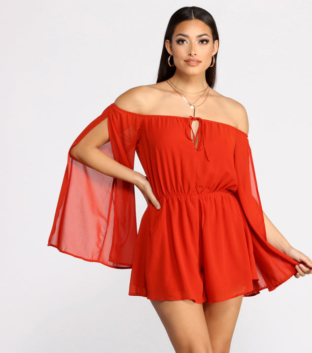 Flowy Feels Chiffon Romper will help you dress the part in stylish holiday party attire, an outfit for a New Year’s Eve party, & dressy or cocktail attire for any event.