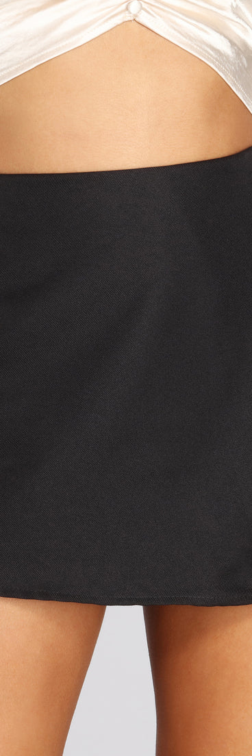 Wrap Front Mini Skort