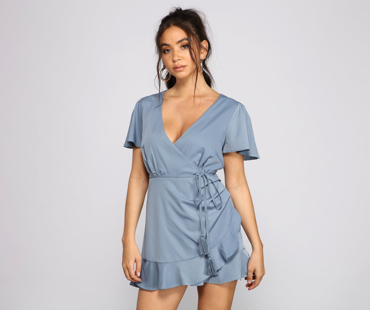 Flirty Vibes Ruffle Detail Romper & Windsor