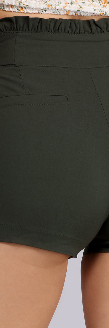 Frill Seeker Ruffle Waist Shorts provides a stylish start to creating your best summer outfits of the season with on-trend details for 2023!