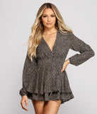 So Fierce Ruffled Leopard Skater Romper provides a stylish start to creating your best summer outfits of the season with on-trend details for 2023!