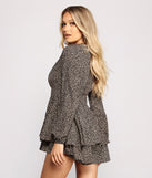 So Fierce Ruffled Leopard Skater Romper provides a stylish start to creating your best summer outfits of the season with on-trend details for 2023!