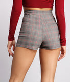 High Waist Plaid Dress Shorts provides a stylish start to creating your best summer outfits of the season with on-trend details for 2023!