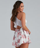 Beautiful Blooms Chiffon Romper provides a stylish start to creating your best summer outfits of the season with on-trend details for 2023!