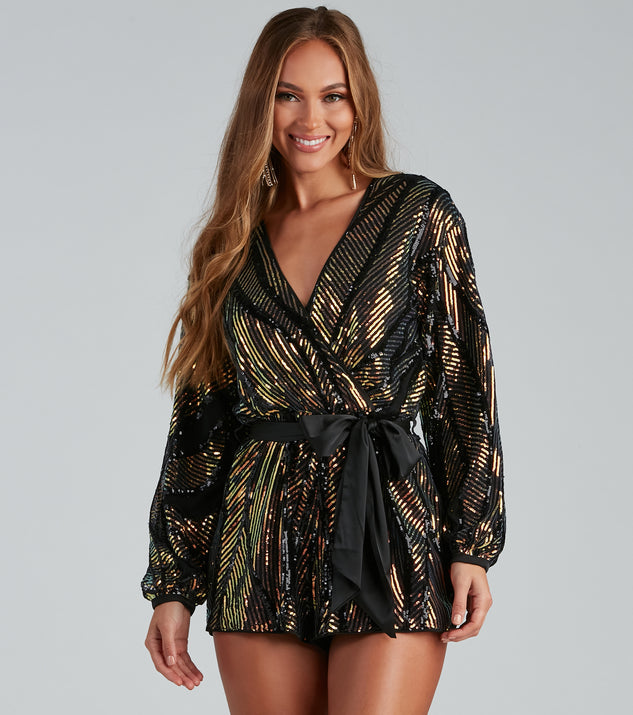Toast To Glam Sequin Romper provides a stylish start to creating your best summer outfits of the season with on-trend details for 2023!