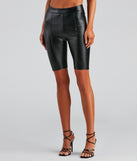 Edgy Threads PU Biker Shorts provides a stylish start to creating your best summer outfits of the season with on-trend details for 2023!