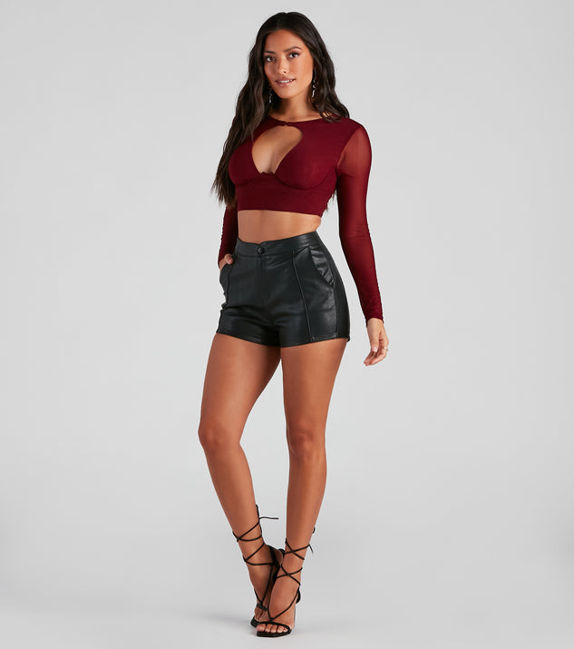 Smooth Moves PU High-Rise Shorts provides a stylish start to creating your best summer outfits of the season with on-trend details for 2023!