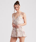 Floral Flow Chiffon Crochet Romper provides a stylish start to creating your best summer outfits of the season with on-trend details for 2023!