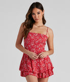Sweet Beauty Ditsy Floral Romper provides a stylish start to creating your best summer outfits of the season with on-trend details for 2023!