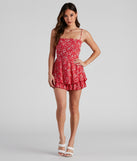 Sweet Beauty Ditsy Floral Romper provides a stylish start to creating your best summer outfits of the season with on-trend details for 2023!
