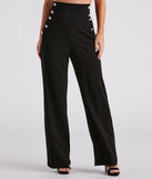 Total Boss Babe Button-Front Dress Pants provides a stylish start to creating your best summer outfits of the season with on-trend details for 2023!