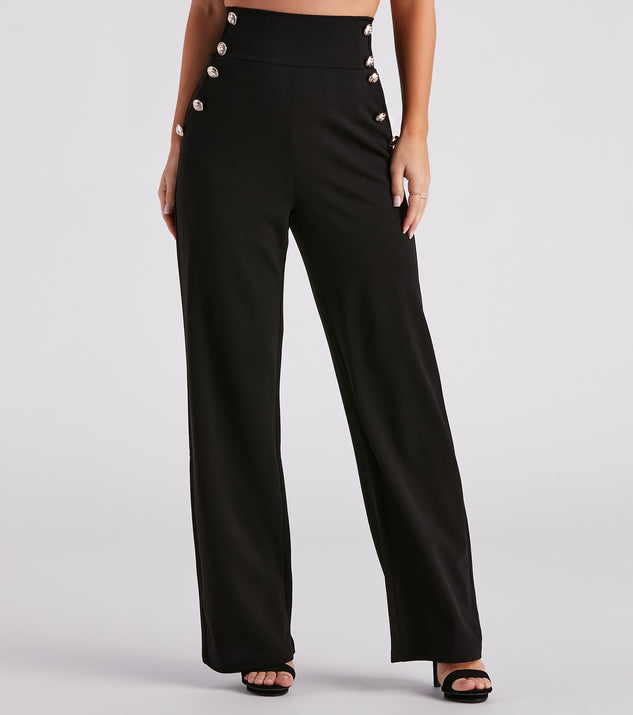 Total Boss Babe Button-Front Dress Pants & Windsor
