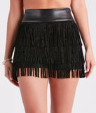 So Much Sass Faux Suede Fringe Hot Shorts is a fire pick to create a concert outfit, 2024 festival looks, outfits for raves, or to complete your best party outfits or clubwear!