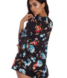 Date Night Floral Romper for 2022 festival outfits, festival dress, outfits for raves, concert outfits, and/or club outfits