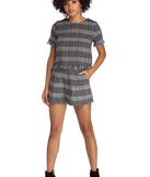 Plaid Boucle Shorts for 2022 festival outfits, festival dress, outfits for raves, concert outfits, and/or club outfits