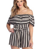 Stripes On Point Romper for 2022 festival outfits, festival dress, outfits for raves, concert outfits, and/or club outfits