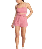 Picnic Time Gingham Paper Bag Shorts for 2023 festival outfits, festival dress, outfits for raves, concert outfits, and/or club outfits