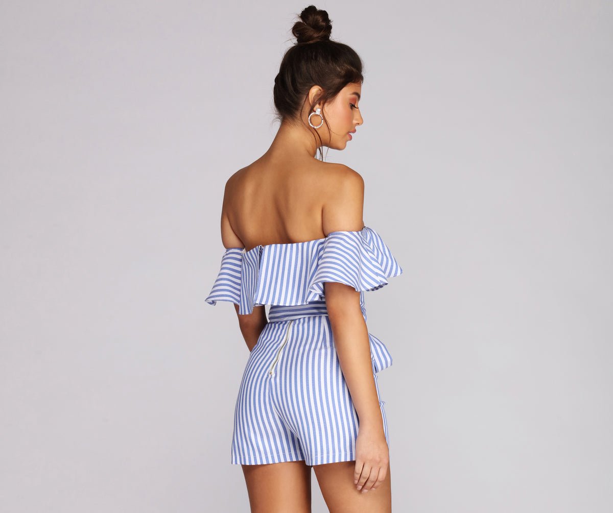 Ruffled And Striped Romper & Windsor