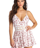 Dreaming Of Floral Romper will help you dress the part in stylish holiday party attire, an outfit for a New Year’s Eve party, & dressy or cocktail attire for any event.