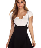 Sassy Suspender Skater Skirt