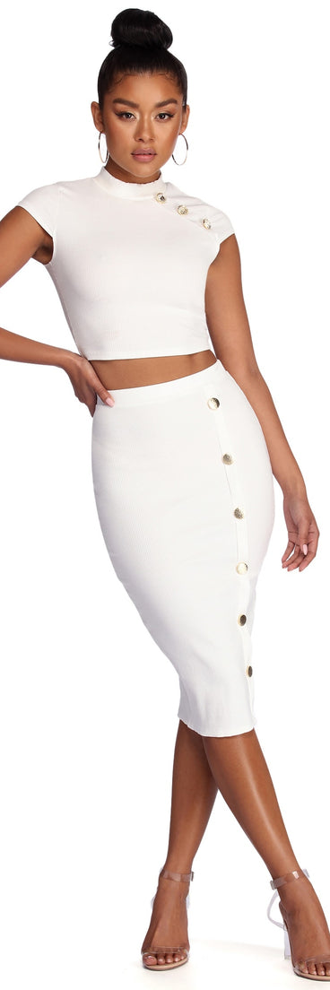 On Cloud 9 Midi Skirt