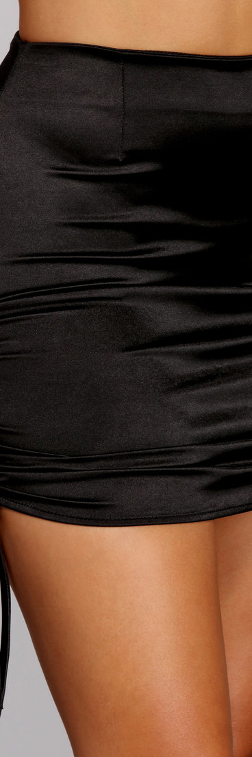 Ruched In Side Tie Skirt provides a stylish start to creating your best summer outfits of the season with on-trend details for 2023!