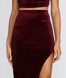 Irresistible Velvet Shimmer Long Skirt