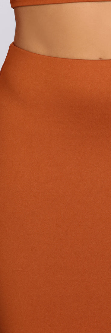 Brushed With Basics Midi Skirt