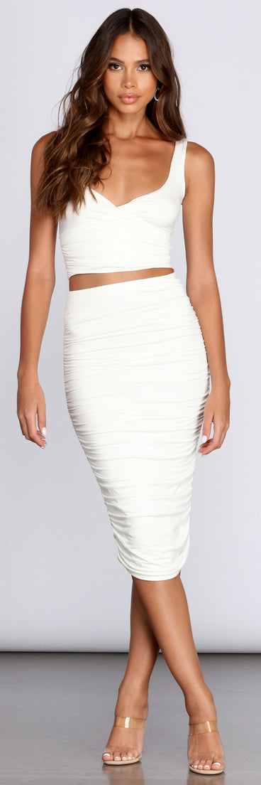 White Hot Midi Skirt