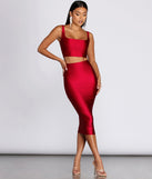 You’ll look stunning in the Worst Behavior Midi Skirt when paired with its matching separate to create a glam clothing set perfect for parties, date nights, concert outfits, back-to-school attire, or for any summer event!