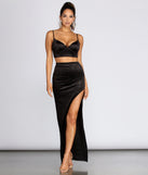 Glitter Velvet Maxi Skirt